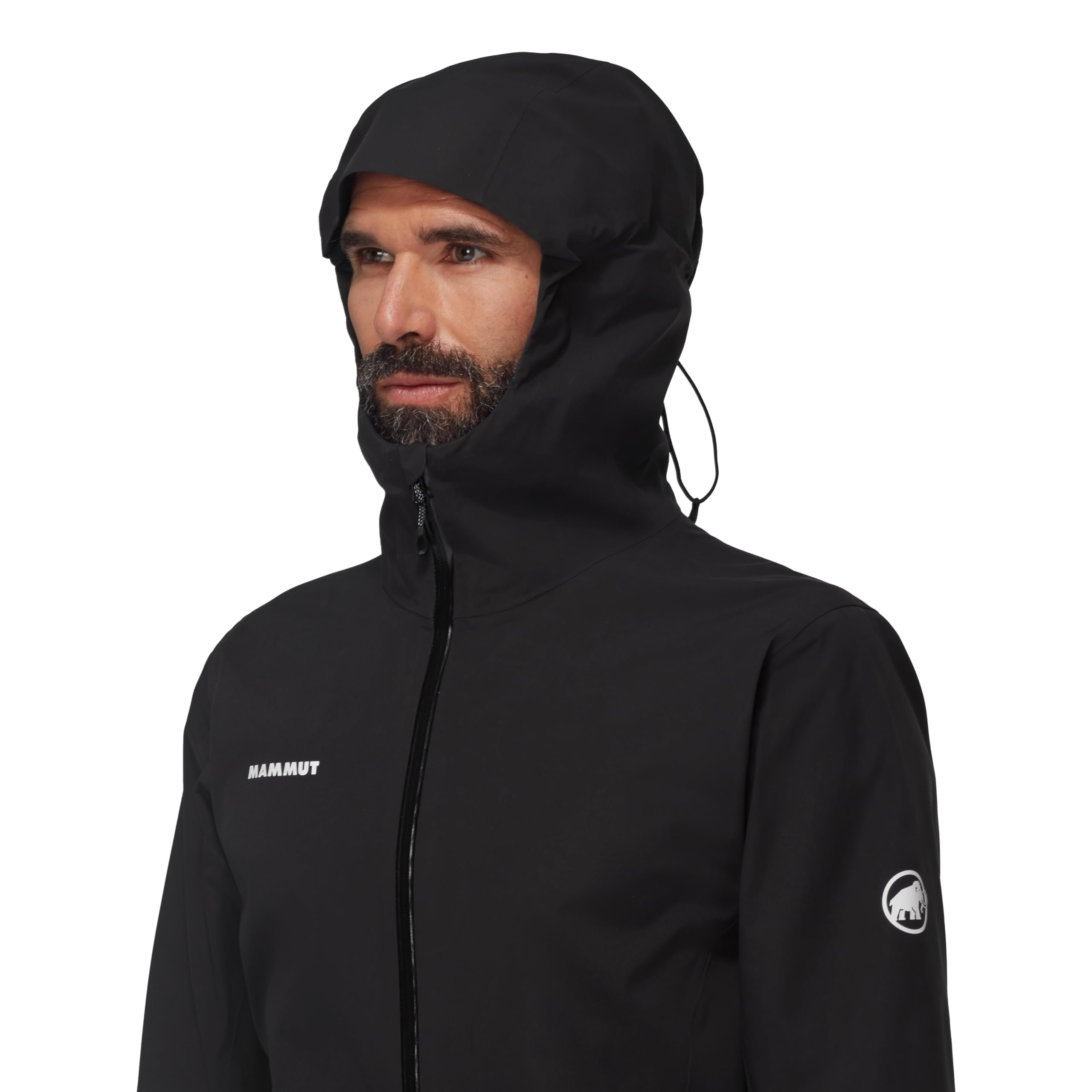 Mammut Linard Guide HS Hooded Jacket recycled materials and Bluesign approved fabrics.