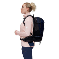 Mammut Lithium 15 Women back view highlighting breathable 3D foam ventilation
