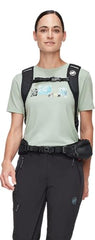 Mammut Lithium 15 Women rear view; breathable back panel and straps for comfort