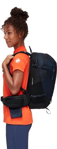 Mammut Lithium 20 women's hip belt offers removable padding and quick-access pockets