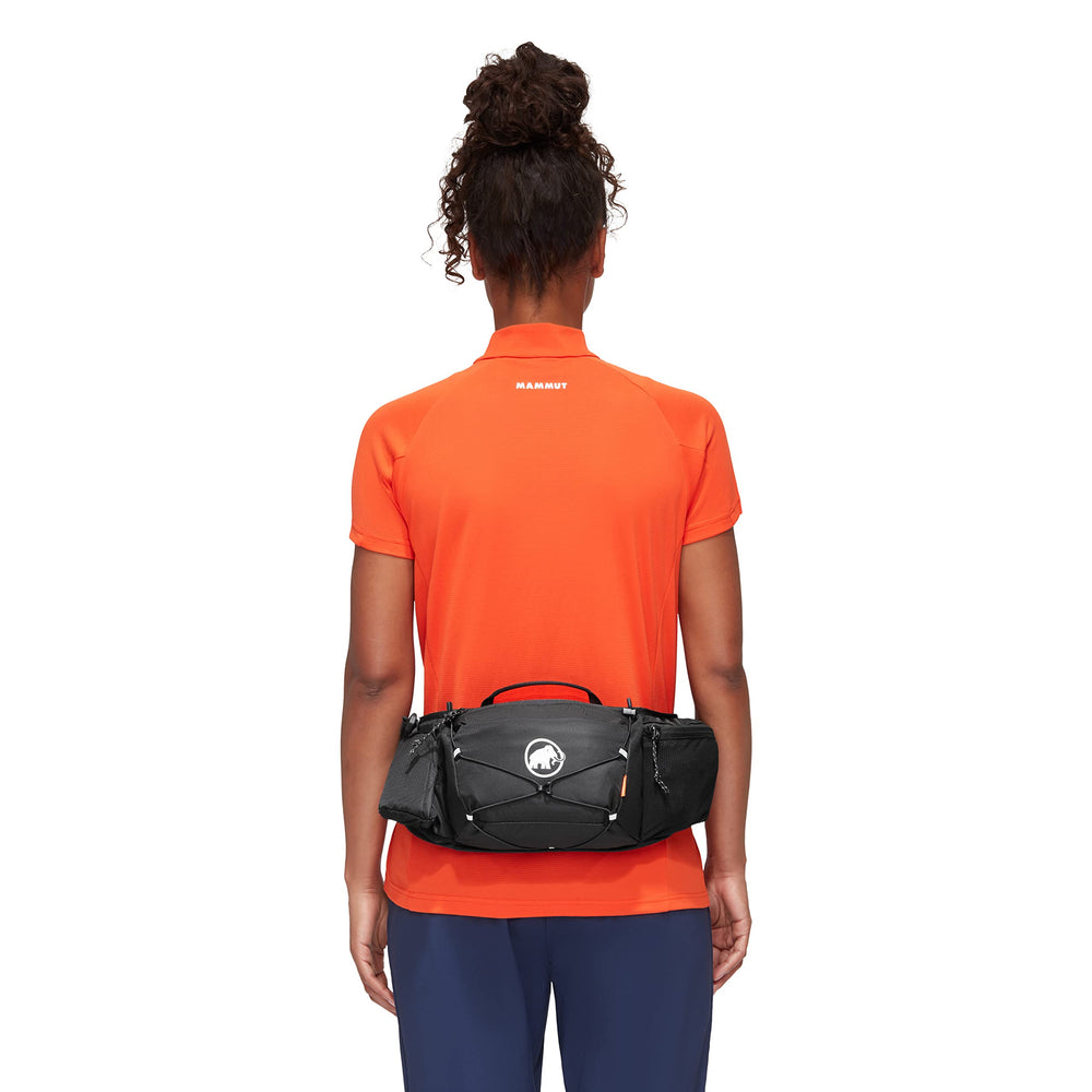 Mammut Lithium waistpack eco materials showcase sustainable production.