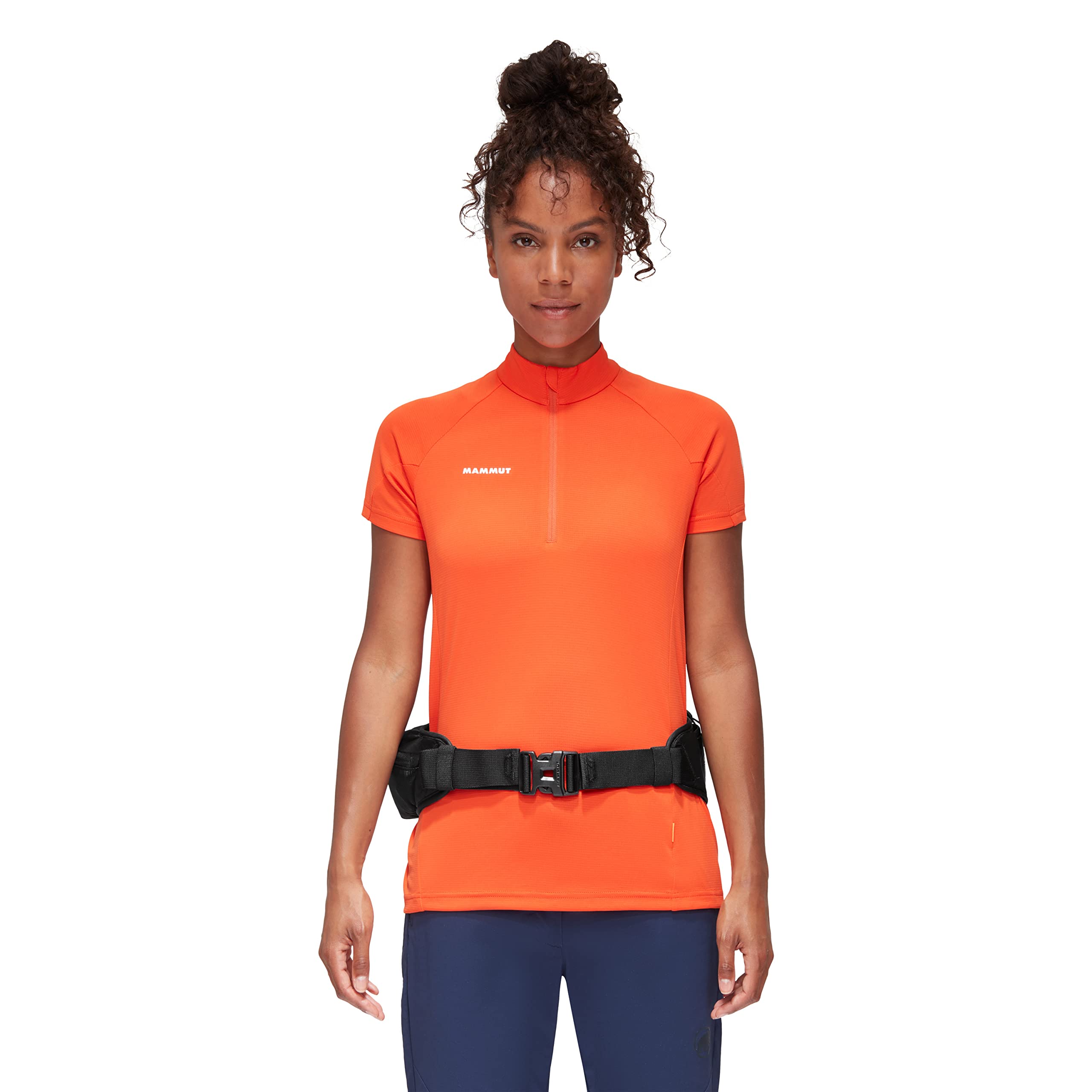 Mammut Lithium waistpack elastic drawstrings secure extra layers.