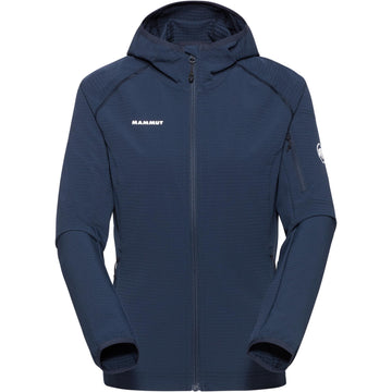 Mammut Madris Light Hooded Jacket front view for versatile outdoor warmth.