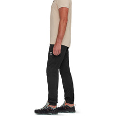 Mammut Massone Light Pants seat pocket zipper detail for secure gear during tough ascents.