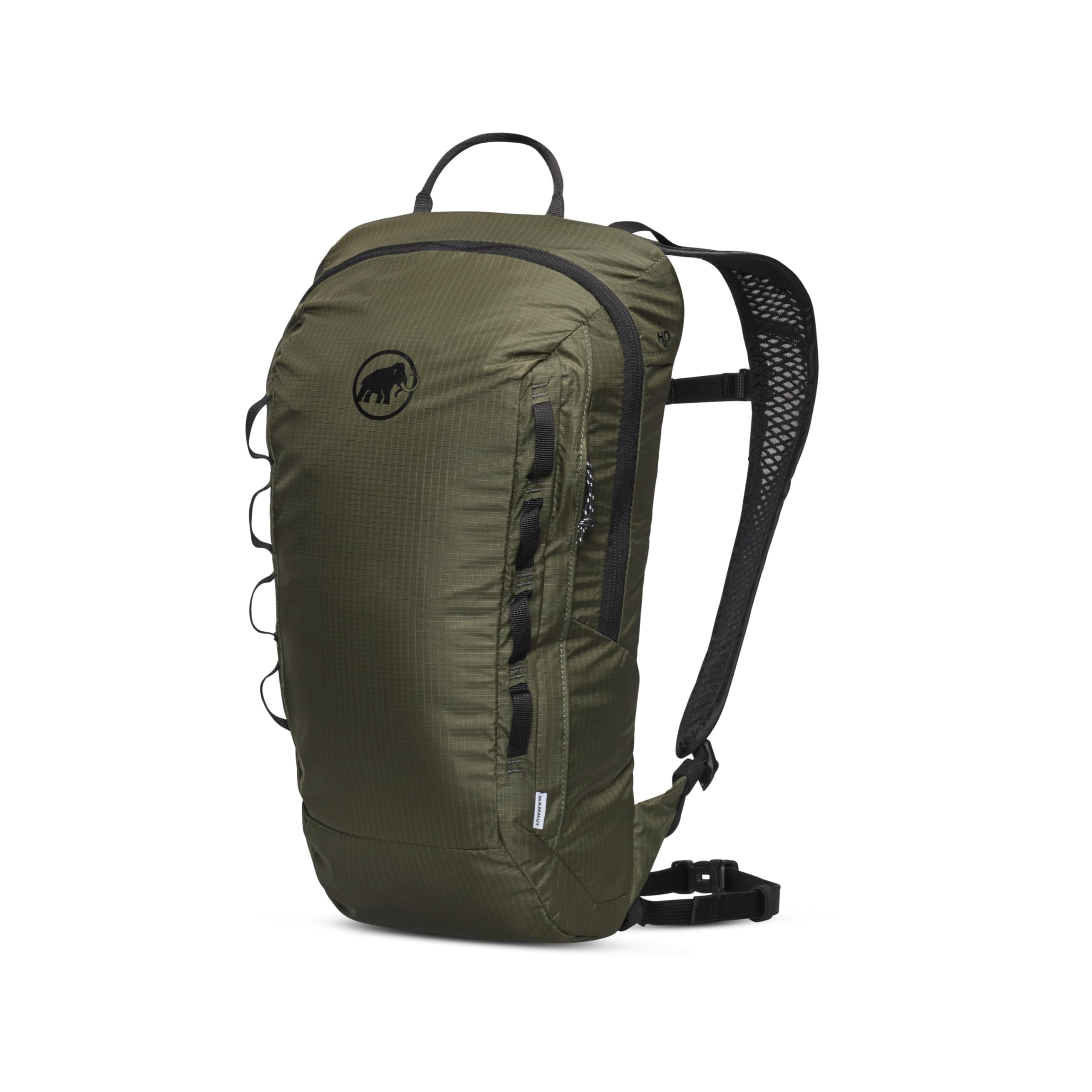 Mammut Neon Light main compartment with a zip for easy gear access on hikes.