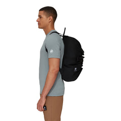 Interior view of Mammut Neon Rope Bag showing drawstring closure