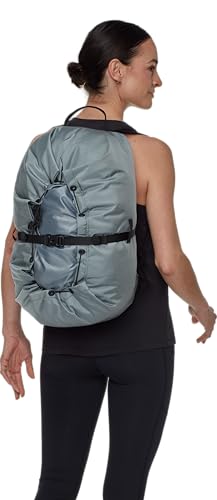 Mammut Neon Rope Bag with shoes and chalk bag ready for ascent