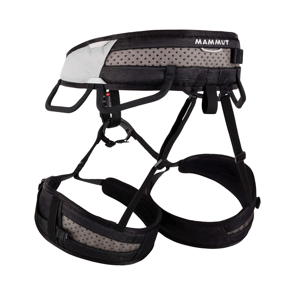 Mammut Ophir 3 Slide harness side view showing adjustable fit for comfort