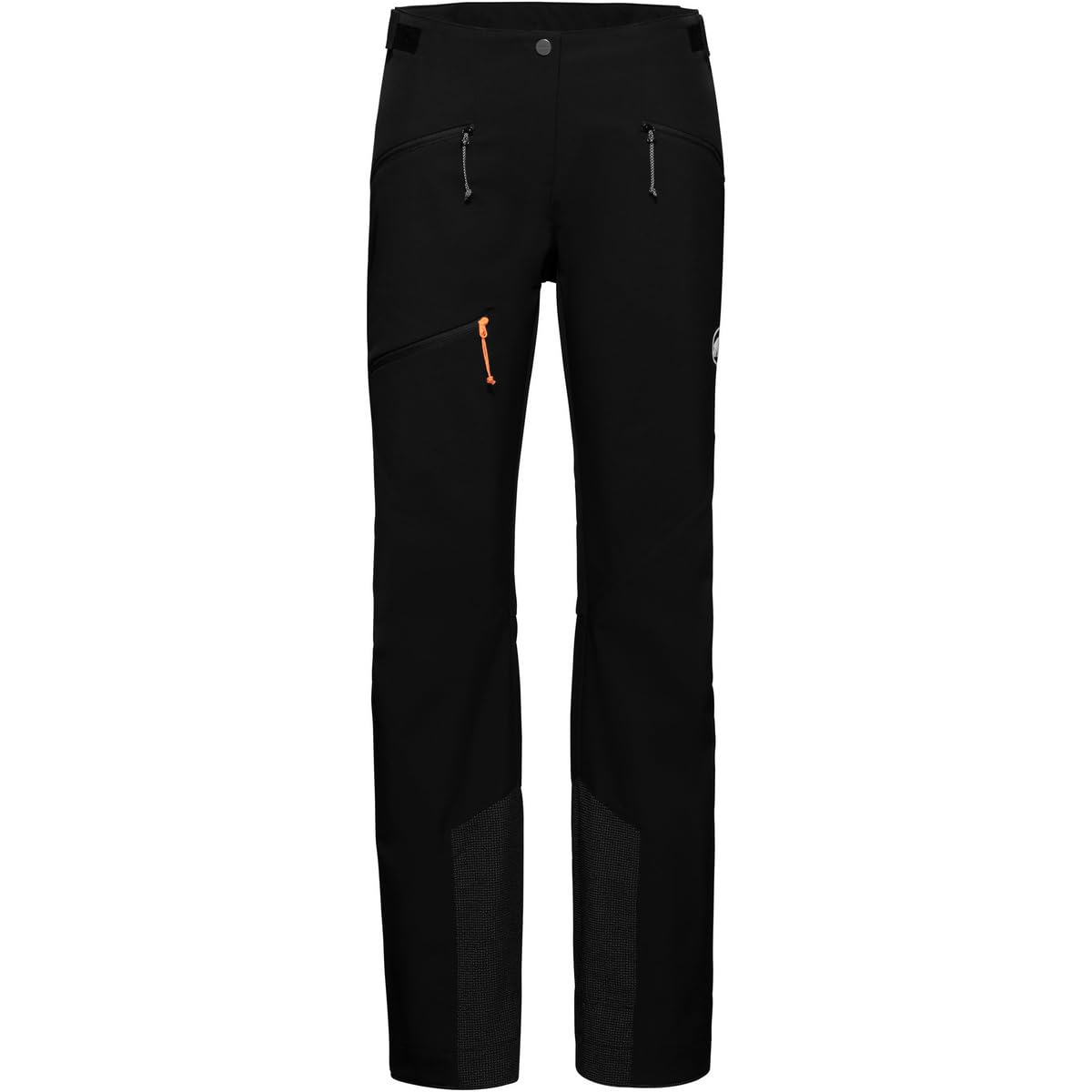 Mammut Taiss Guide SO pants black, front view for versatile outdoor use