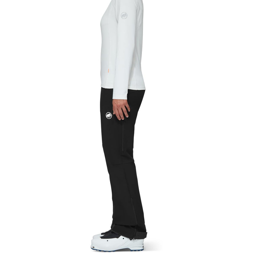 Mammut Taiss Guide SO pants black, side view, waterproof and breathable on trails