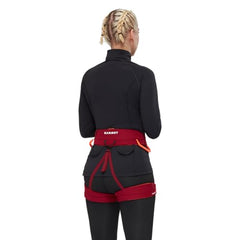 Mammut Togir 2.0 harness side view highlights secure gear loops for quick access