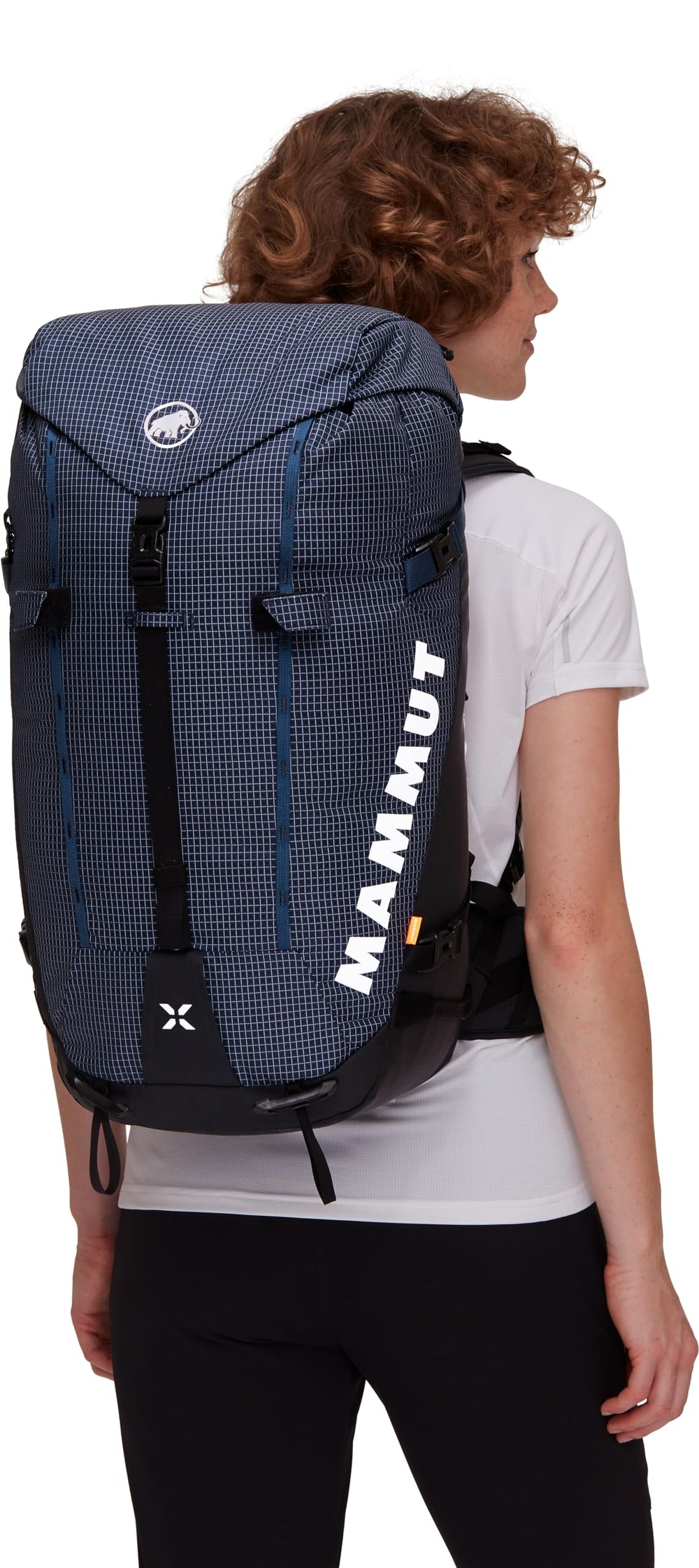 Mammut Trion 38L, avalanche gear compartment visible for backcountry readiness