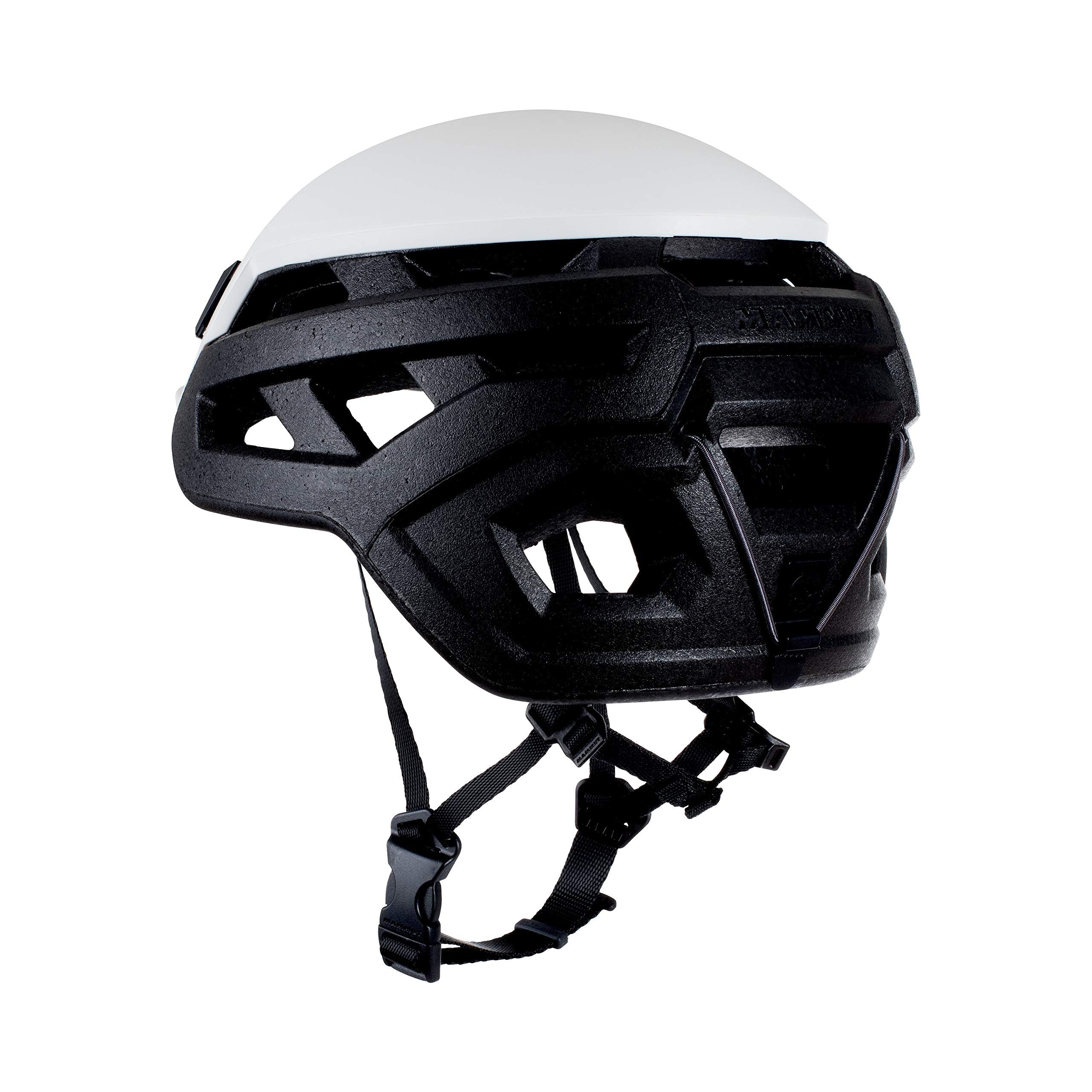 Close-up of EPP cushioning inside the Mammut Wall Rider helmet.