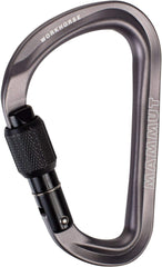 Mammut Workhorse HMS Screwgate key lock nose reduces clipping snagging.