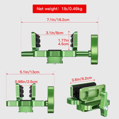 Manbily shooting saddle aluminum body provides durable, corrosion-resistant support.