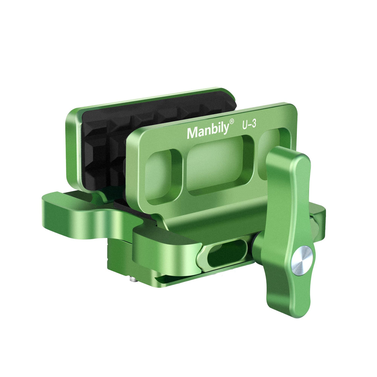 Manbily shooting saddle top view highlighting compact, lightweight support for field use.