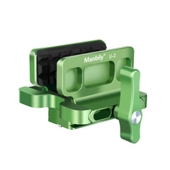 Manbily shooting saddle top view highlighting compact, lightweight support for field use.