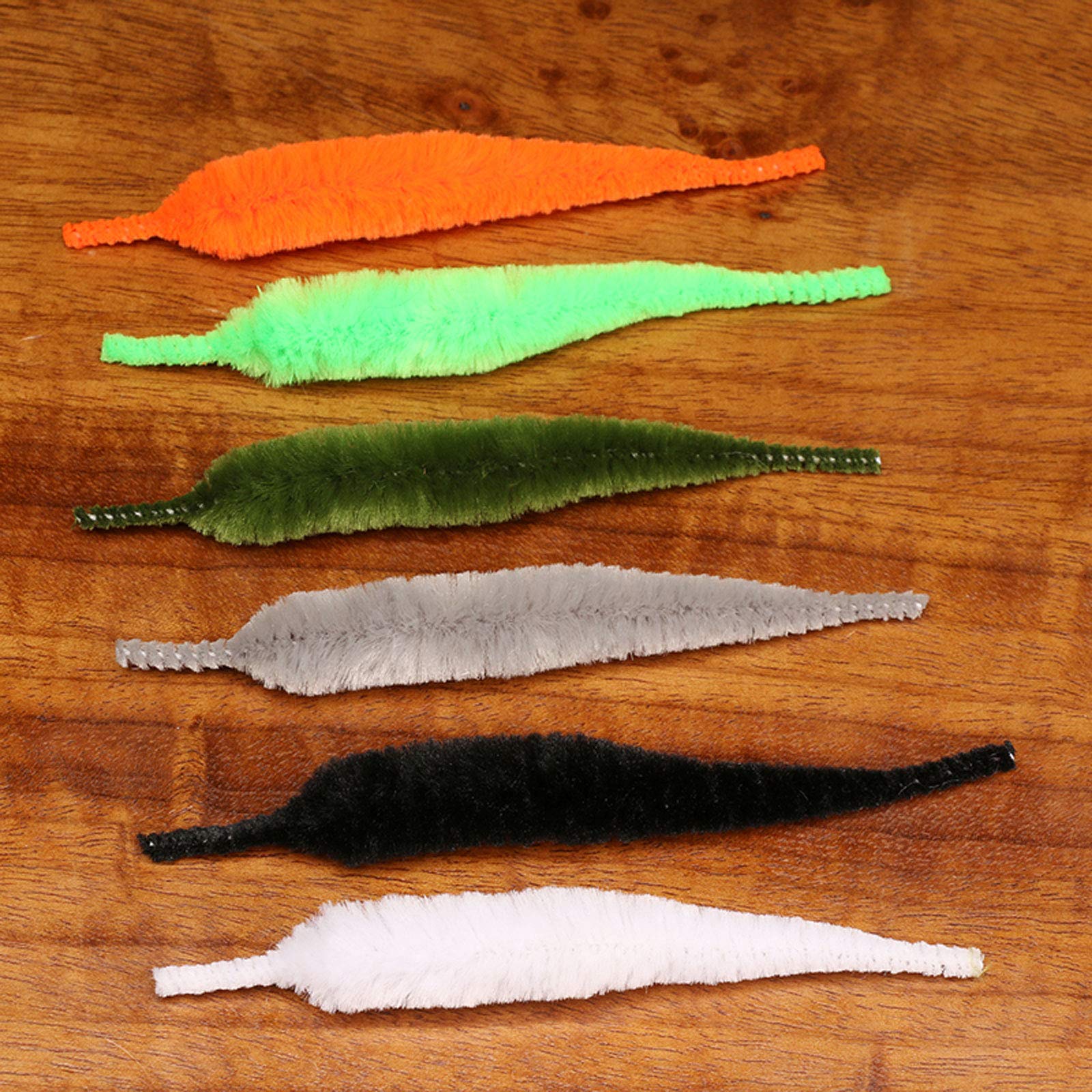 Mangums Micro Dragon Tails Olive front view for versatile trout and bass flies.