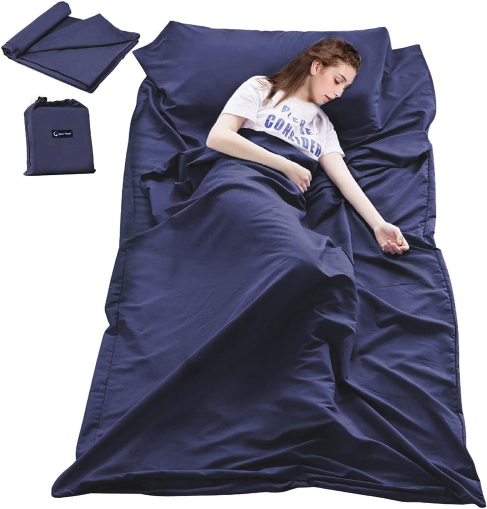 Mannice sleeping bag liner open entry for easy access and comfort