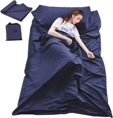Mannice sleeping bag liner open entry for easy access and comfort