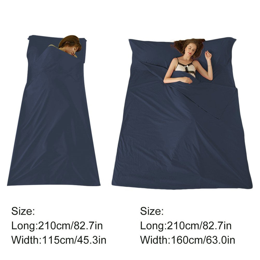 Mannice travel sheets folded into compact 8 3in pocket for packing