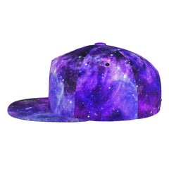 MANQINF Galaxy Baseball Cap side view showcases breathable polyester for daily wear.