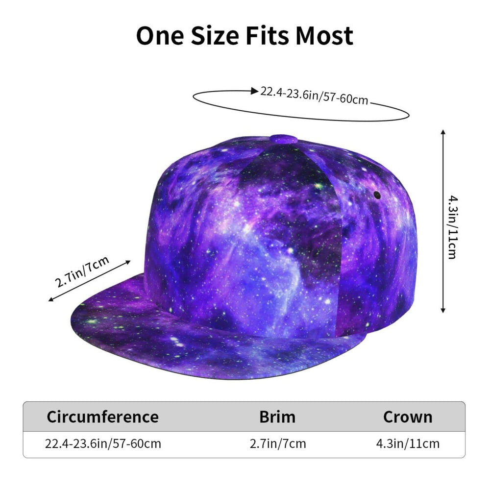 MANQINF Galaxy Baseball Cap snapback closure ensures easy adjustable sizing.