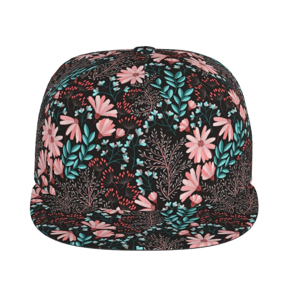 MANQINF tropical flower cap side view complements outdoor outfits
