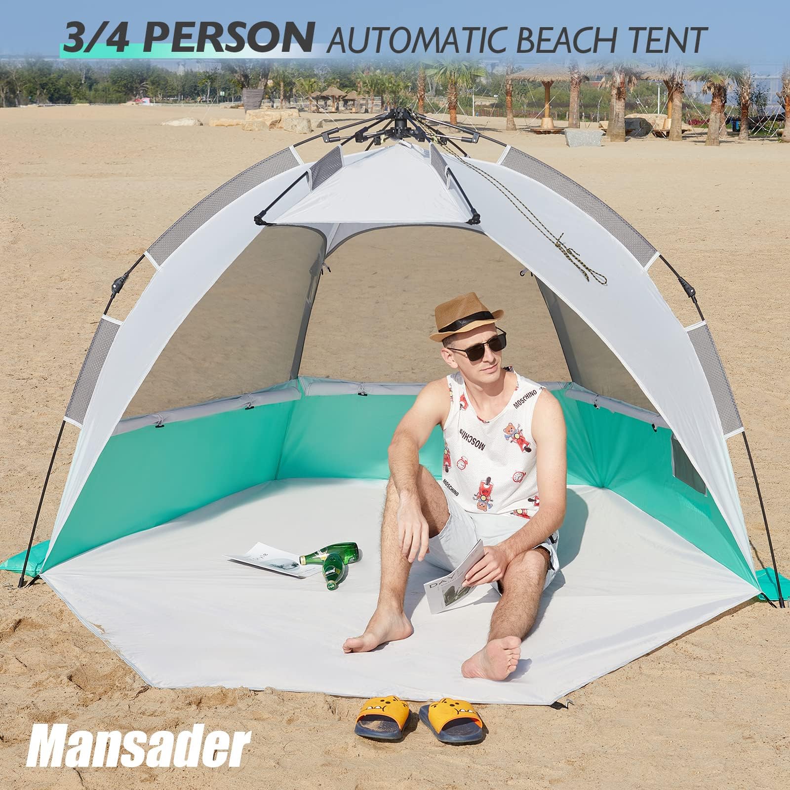 Spacious 2-3 person capacity for family shade