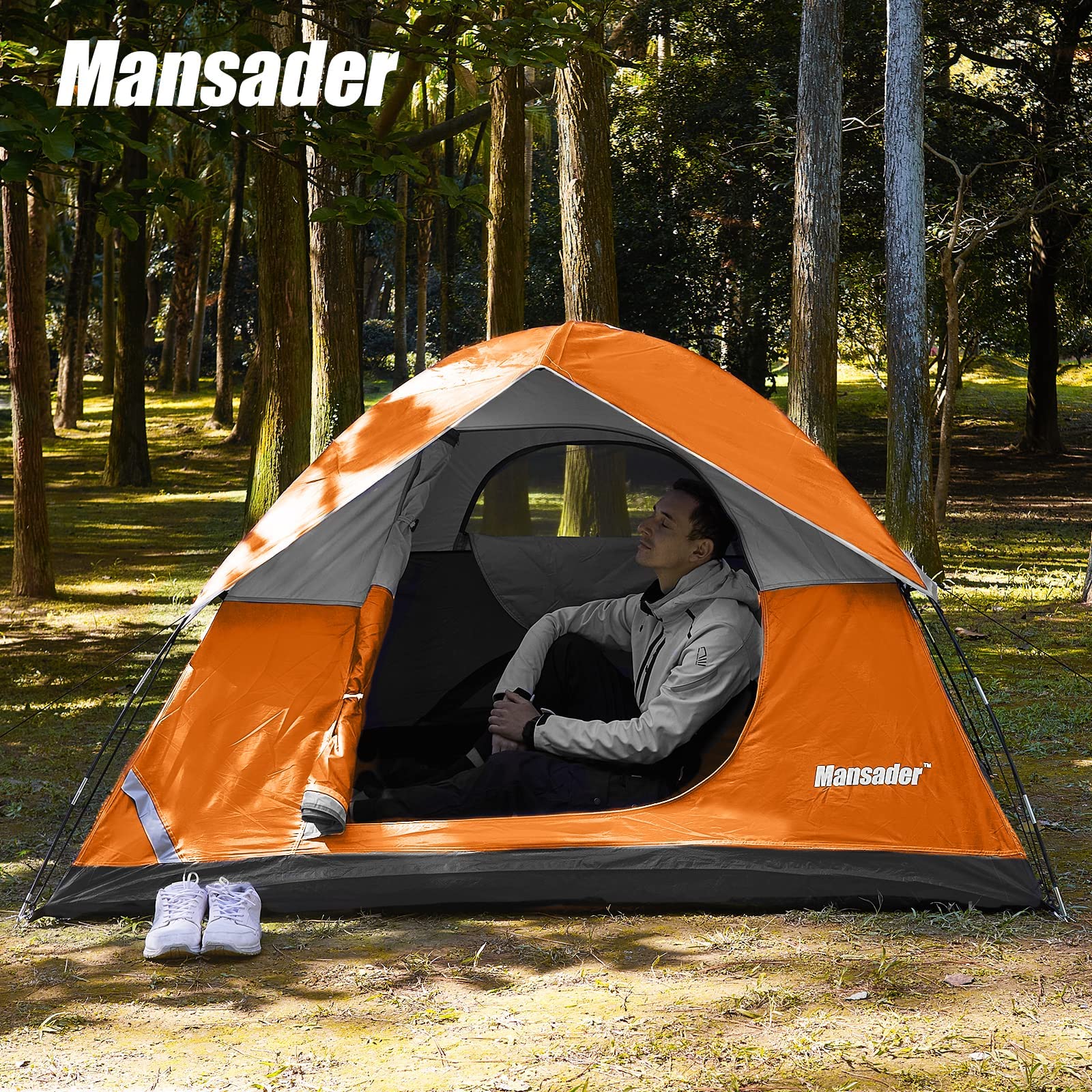 Mansader family tent ideal for beach trips and hiking adventures.