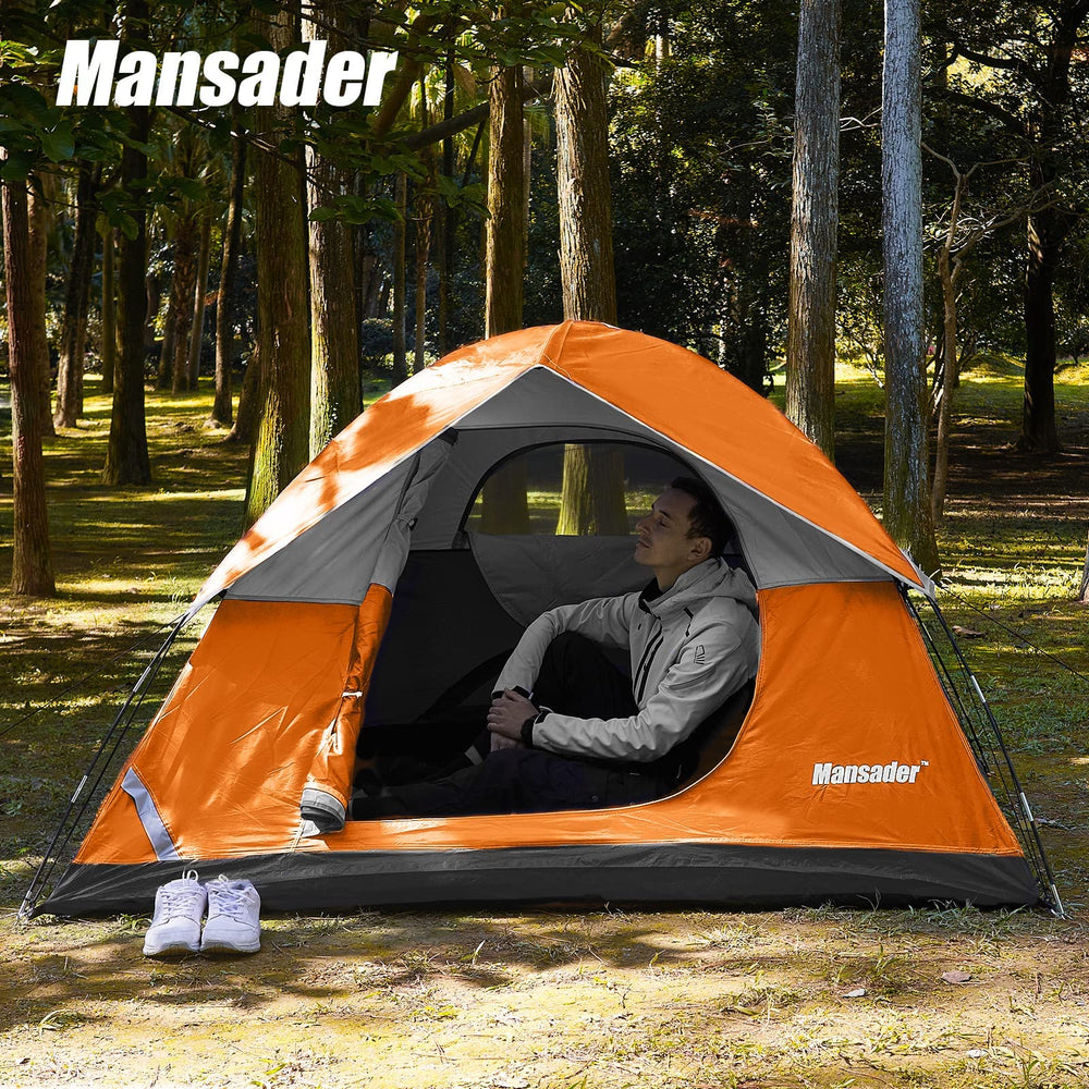 Mansader family tent ideal for beach trips and hiking adventures.