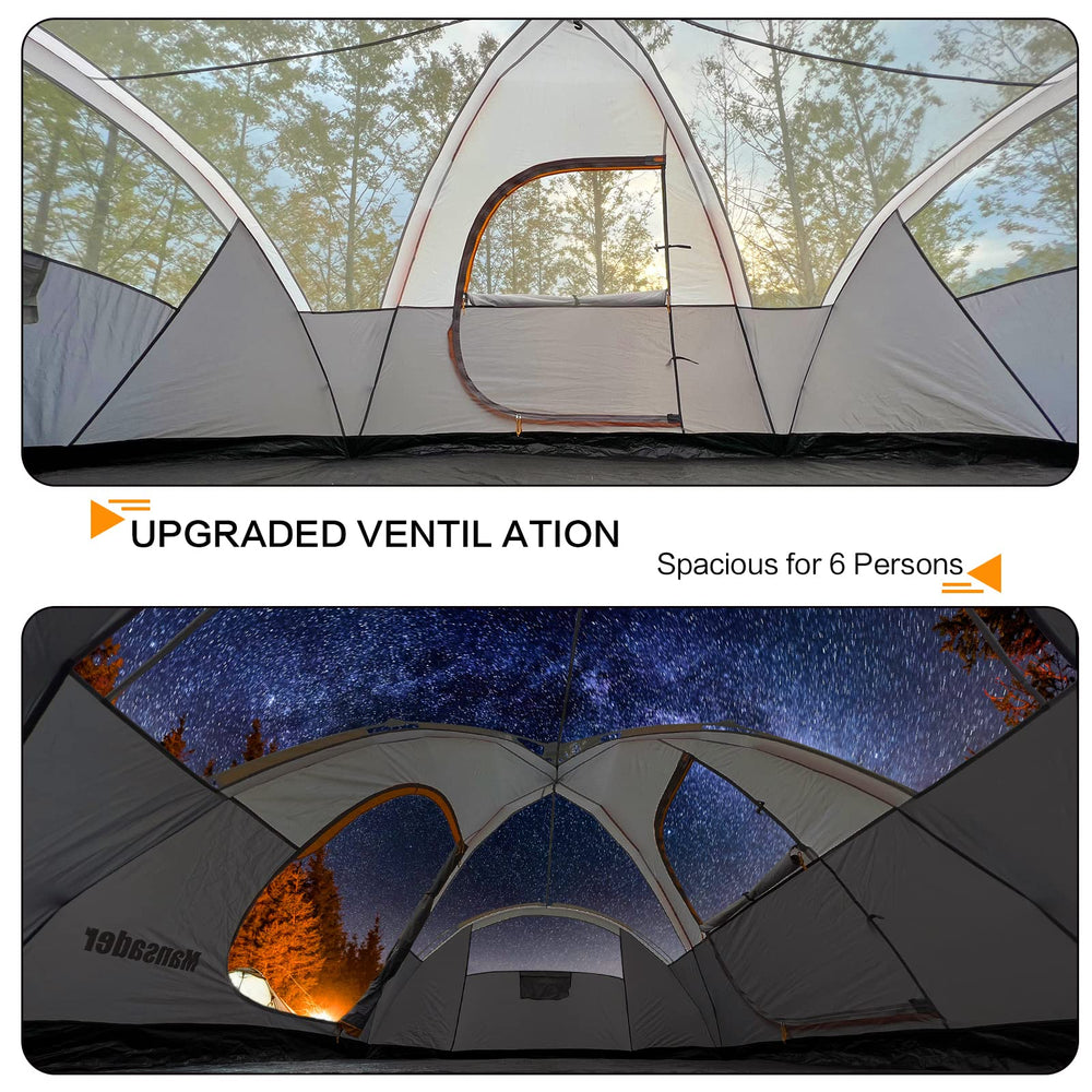 Mansader tent pop-up easy setup for quick shelter on adventurous trips.