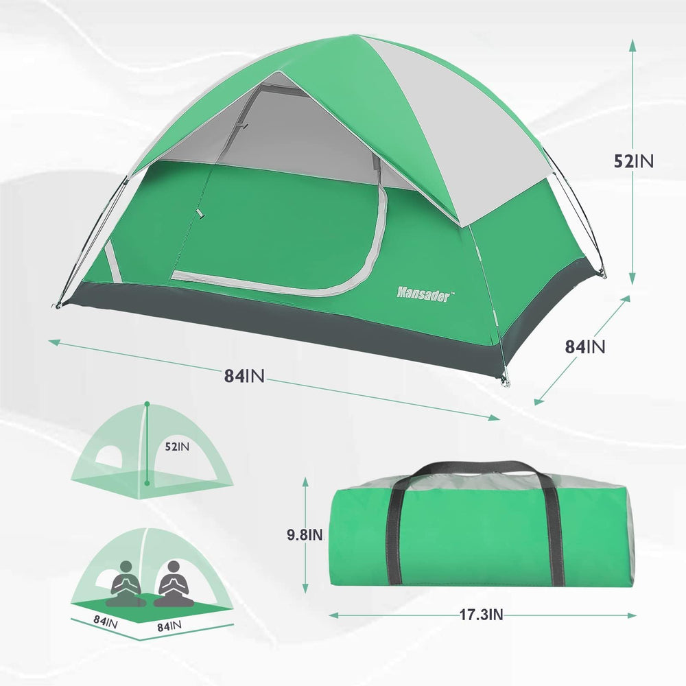 Mansader tent waterproof fabric keeps gear dry during light rain