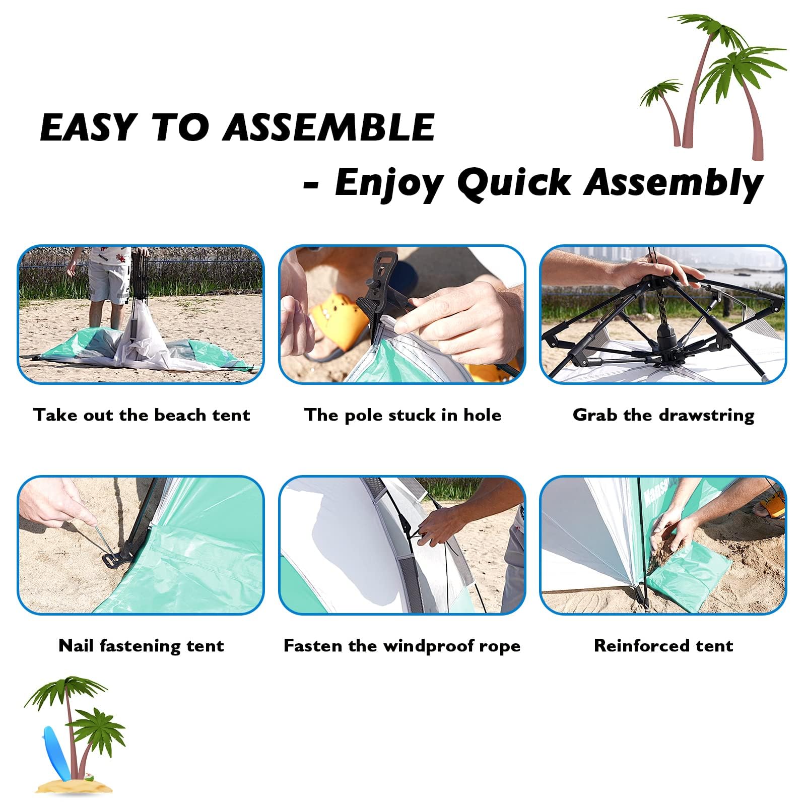 Versatile use on beach, park, or camping adventures