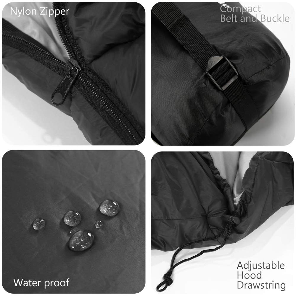 Mantuole heated sleeping bag lightweight at 4.4 pounds for easy travel