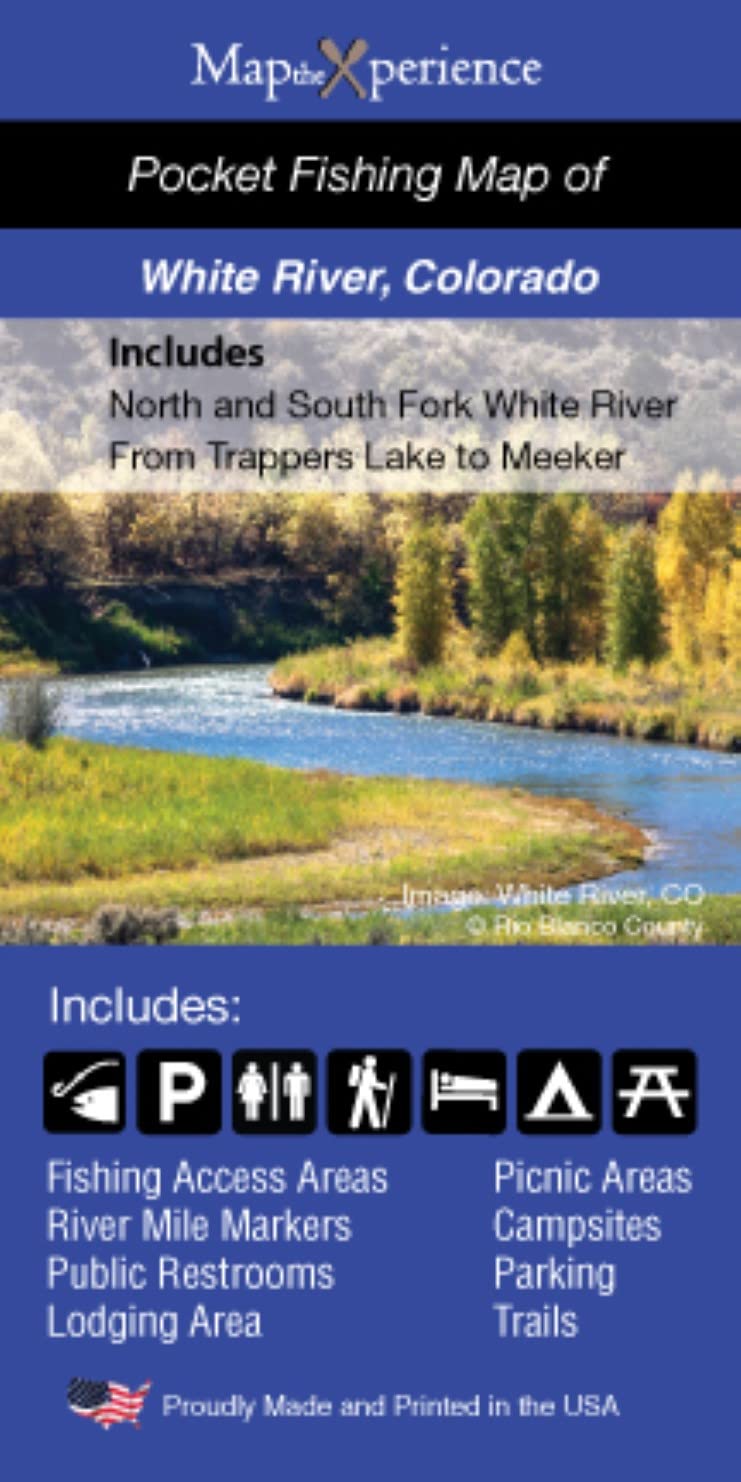 Map the Xperience White River Colorado fishing map enables offline navigation during your trip