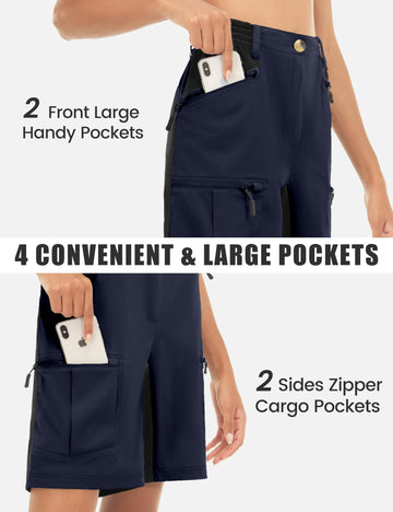 Mapamyumco shorts with four pockets and zipper storage on thigh area