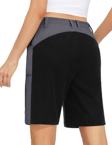 Mapamyumco shorts feature a water-resistant shell for damp trail days.