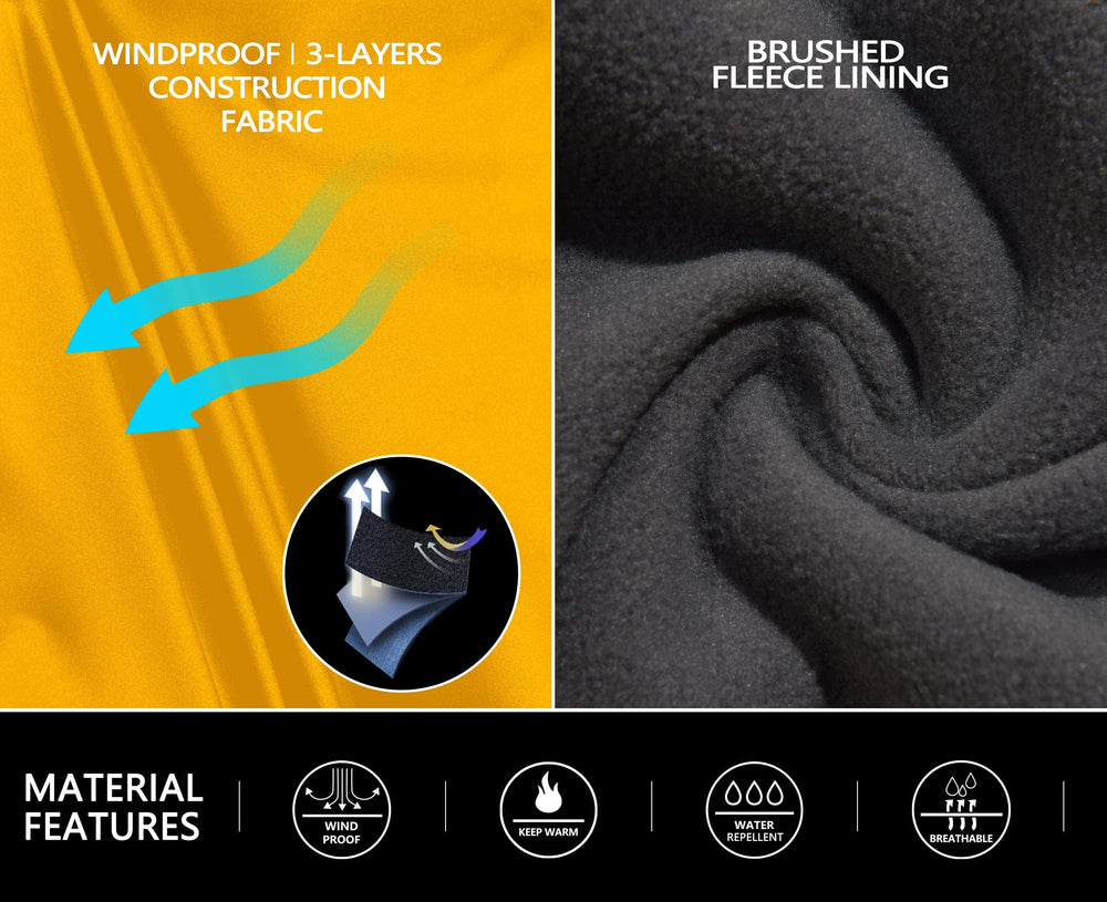 Mapamyumco women's softshell pants yellow travel-ready design, compact and versatile.