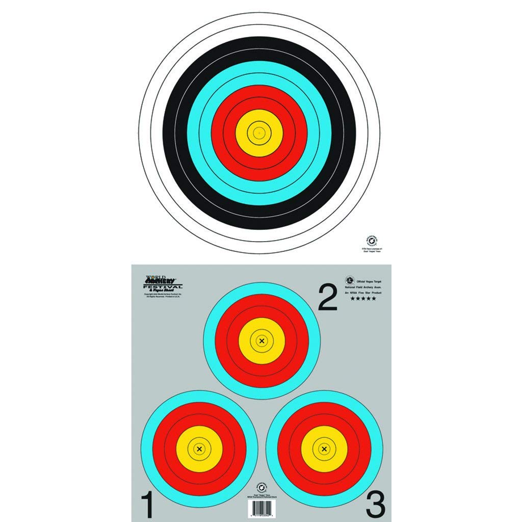Maple Leaf Press Dual Vegas 100 pk target face for archery practice and events.