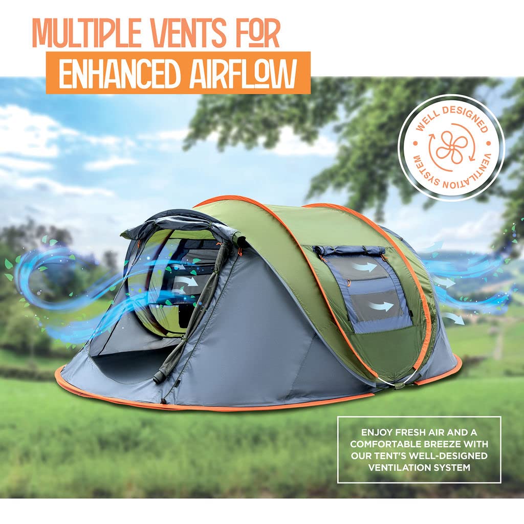 Maple99 tent with PU2000mm coating provides weather resistance for varied conditions.