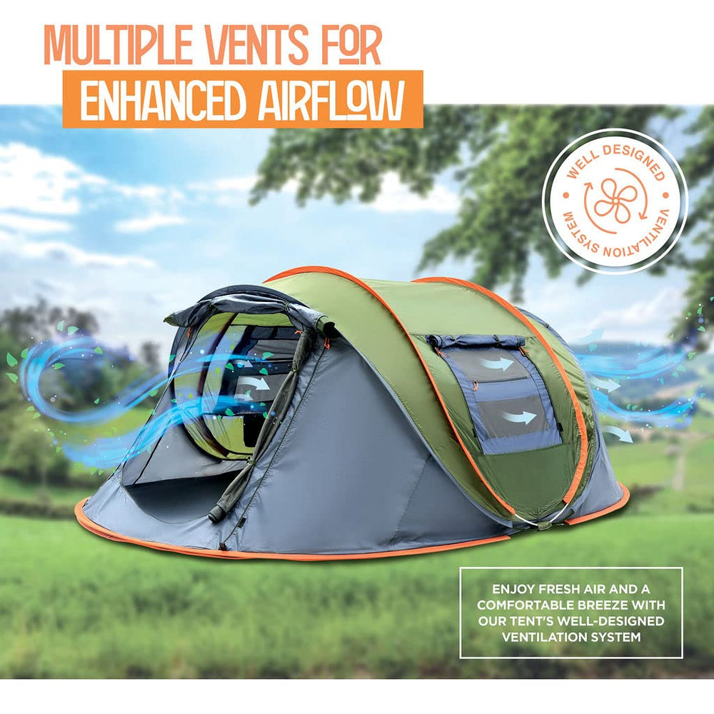 Maple99 tent with PU2000mm coating provides weather resistance for varied conditions.