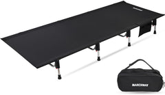 Marchway camping cot compact folded bag demonstrates ultralight portability for travel.