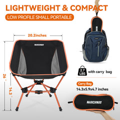 MARCHWAY carry bag demonstrates easy transport and compact packing.