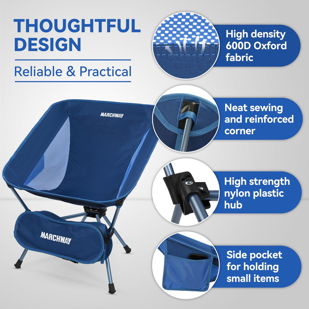 MARCHWAY triangle-base stability showcases balanced weight distribution in rugged environments.
