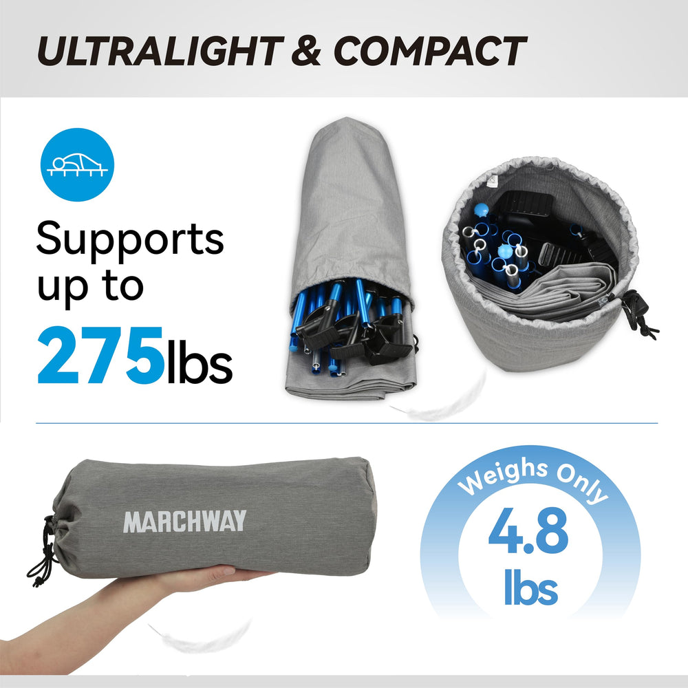 MARCHWAY cot ideal for lightweight travel and basecamp packing