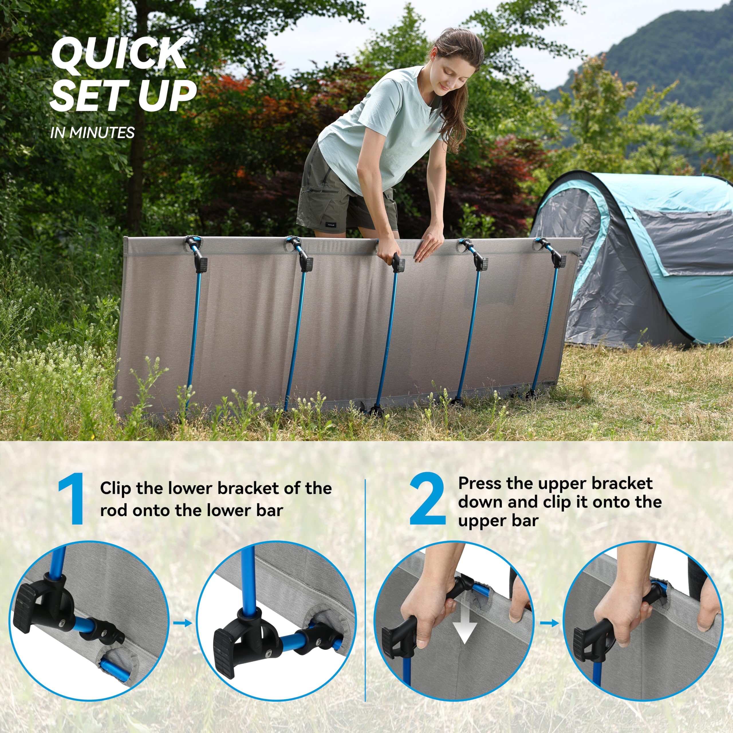 MARCHWAY ultralight cot keeps you off damp or hard ground