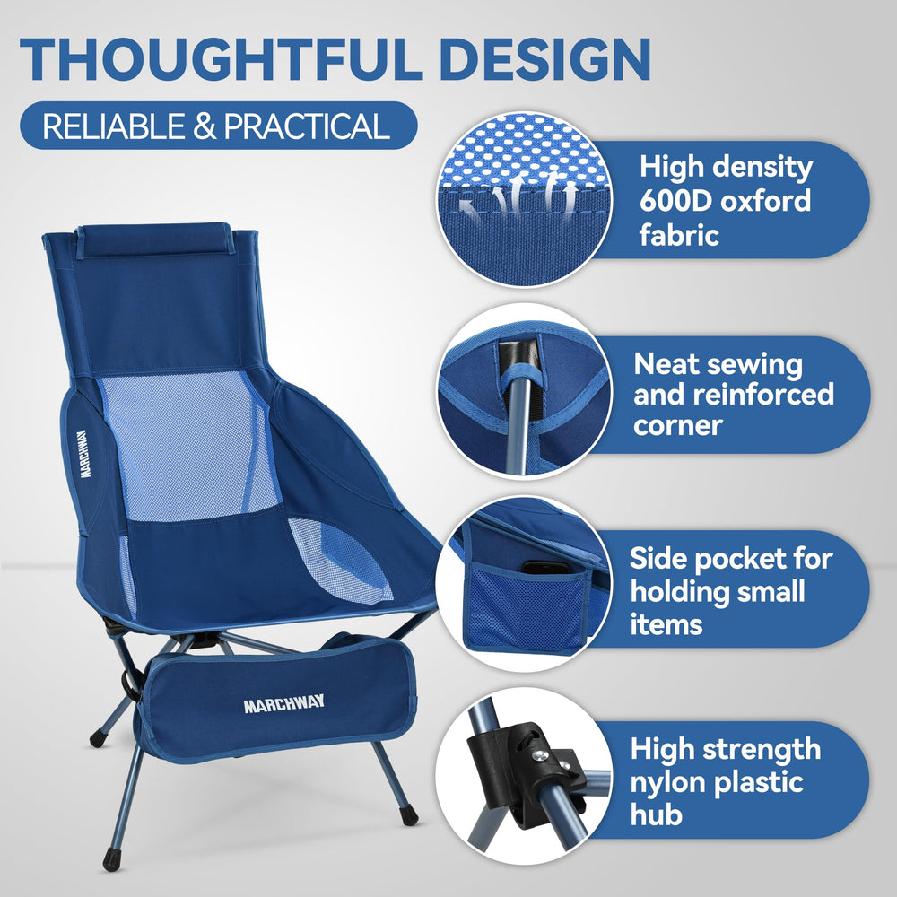 MARCHWAY easy-setup with elastic cords speeds assembly and packing.