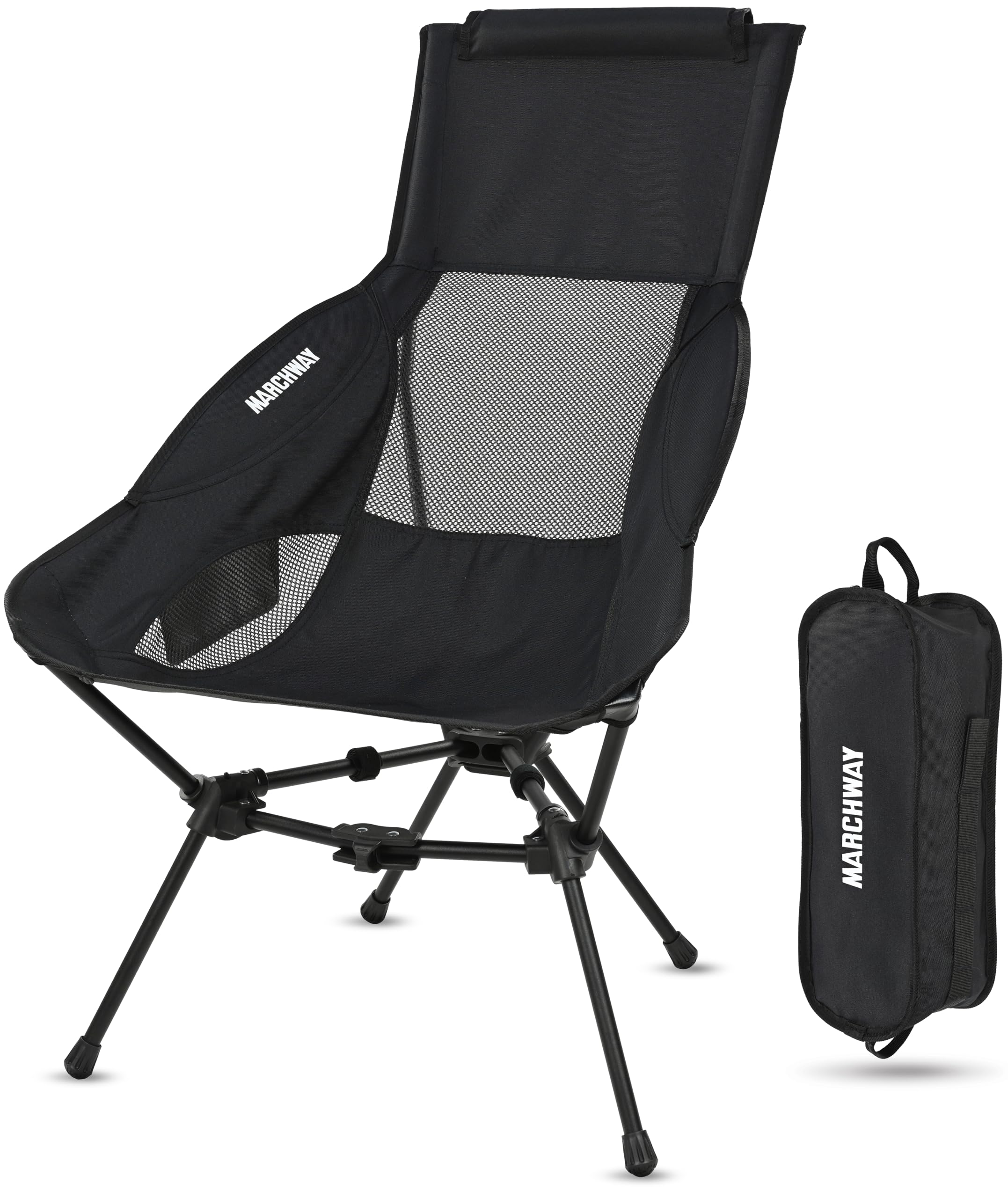MARCHWAY highback chair backrest close-up highlighting supportive comfort for outdoor seating