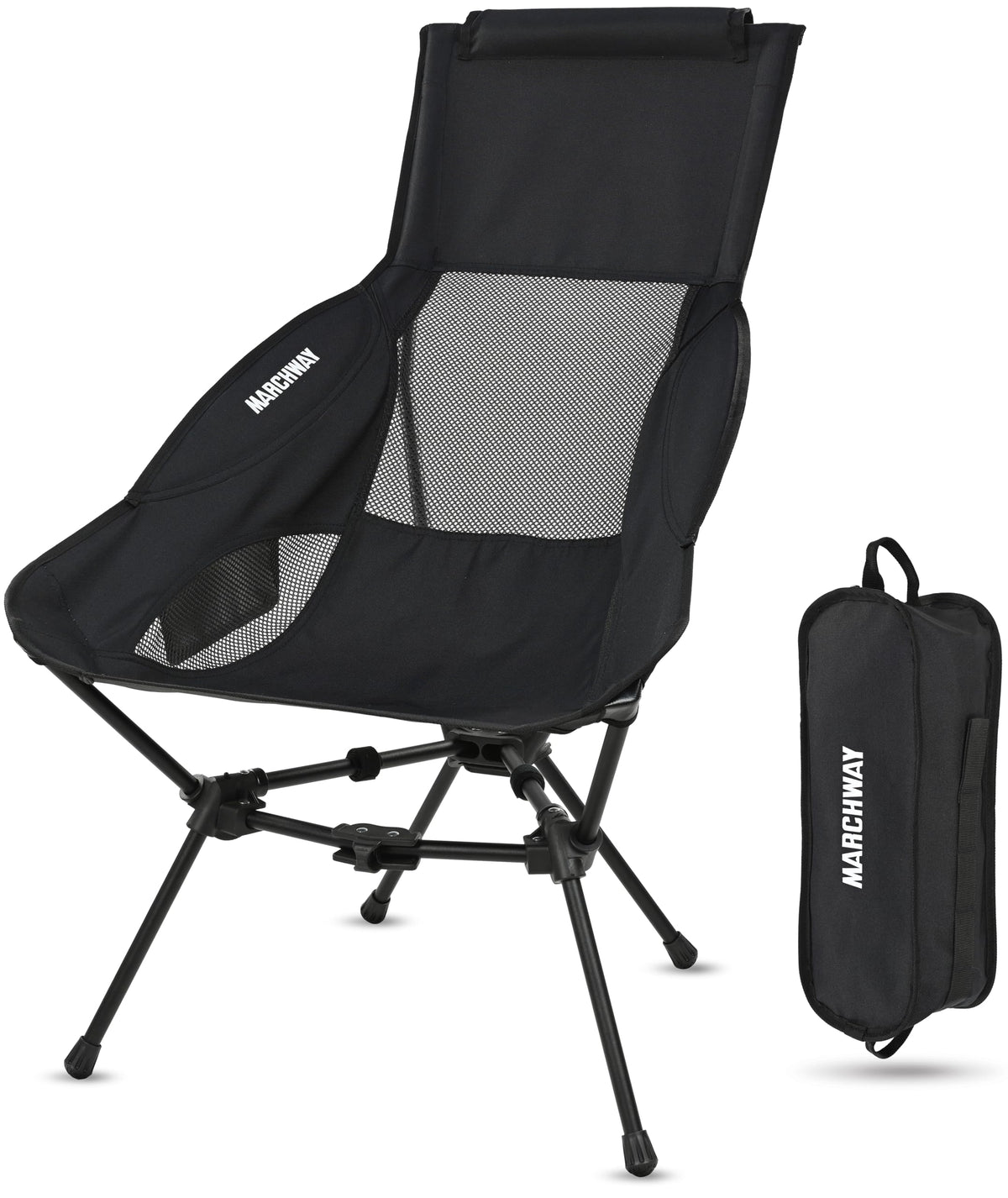 MARCHWAY highback chair backrest close-up highlighting supportive comfort for outdoor seating